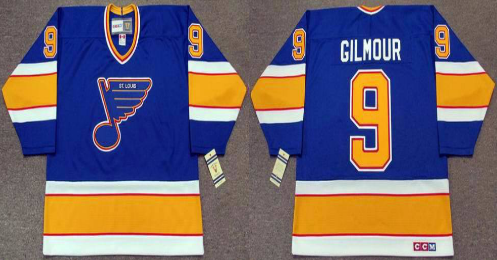 2019 Men St.Louis Blues #9 Gilmour blue CCM NHL jerseys